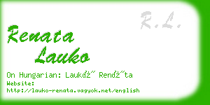 renata lauko business card